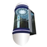 panoramic elevator with glass cabin passenger elevator price